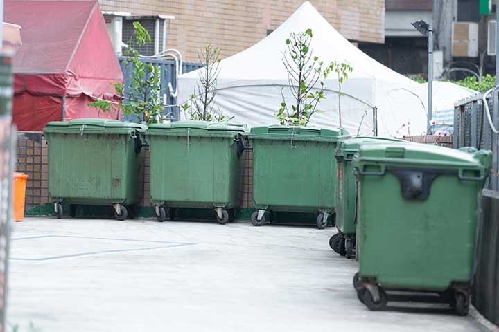 Dumpster Pad Cleaning